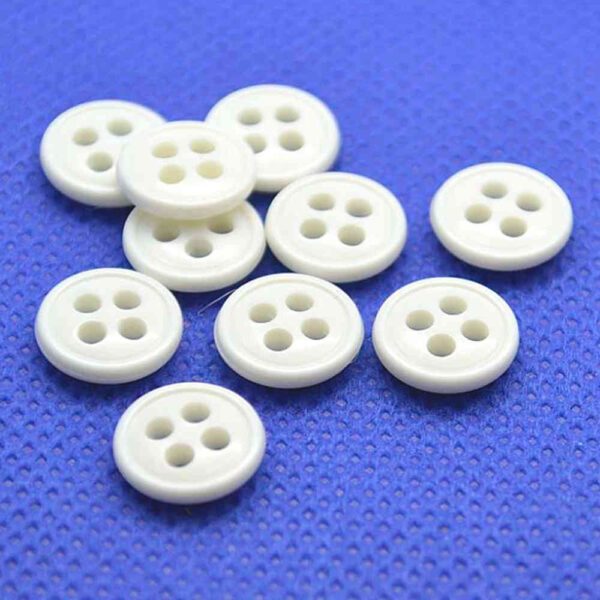 white nylon buttons