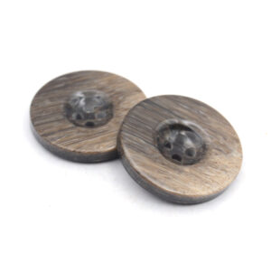 Wood grain coat buttons