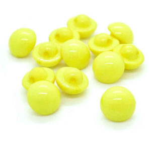 yellow half ball buttons