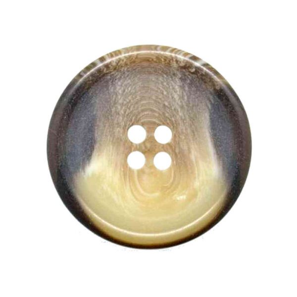 Horn effect coat buttons brown