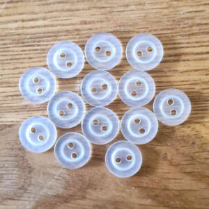 TRANSPARENT SHIRT BUTTONS 11.5mm