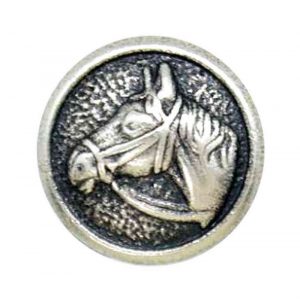 horse metal buttons