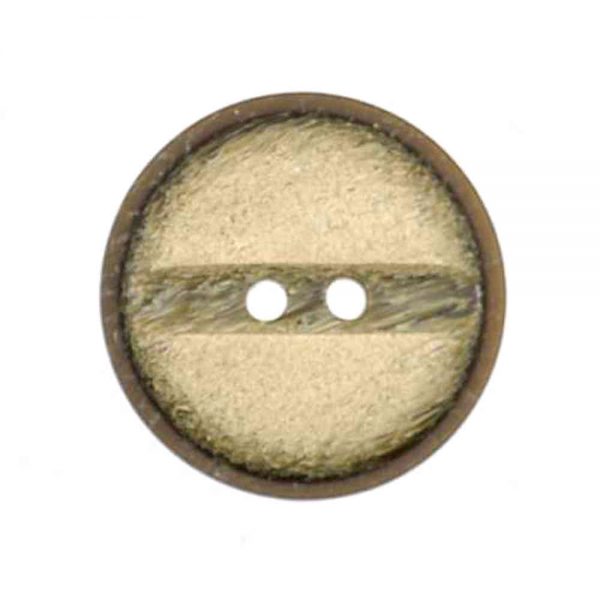Brown ridged coat buttons