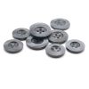 Grey two tone buttons