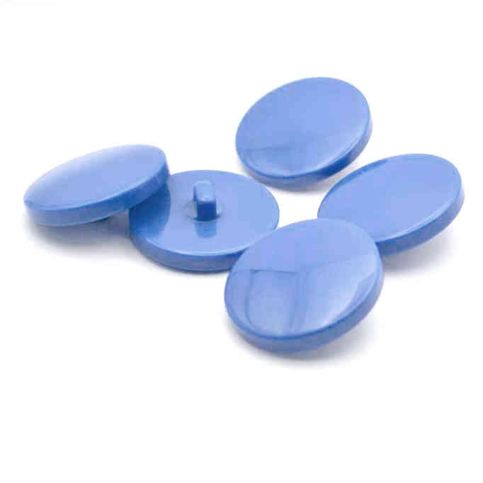BLUE FLAT SHANK BUTTONS 30mm - Nasias Buttons