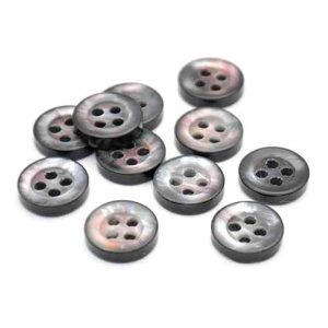 Smoke grey shirt buttons with