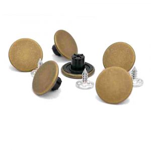 Brass Hammer on jeans buttons