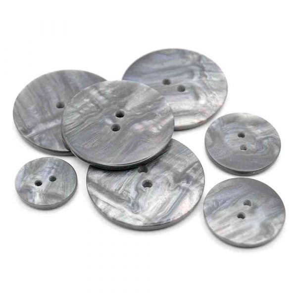 Grey marbled iridescent buttons