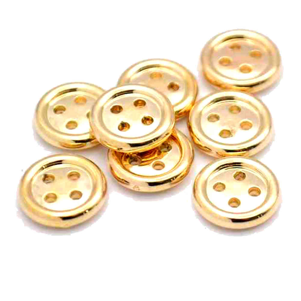GOLD SHIRT BUTTONS 11.5mm - Nasias Buttons