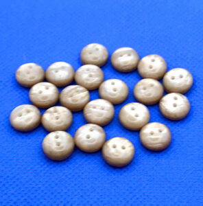 Brown marbled buttons