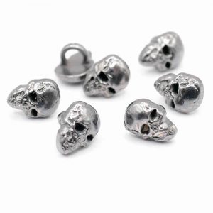 Grey Skull Buttons