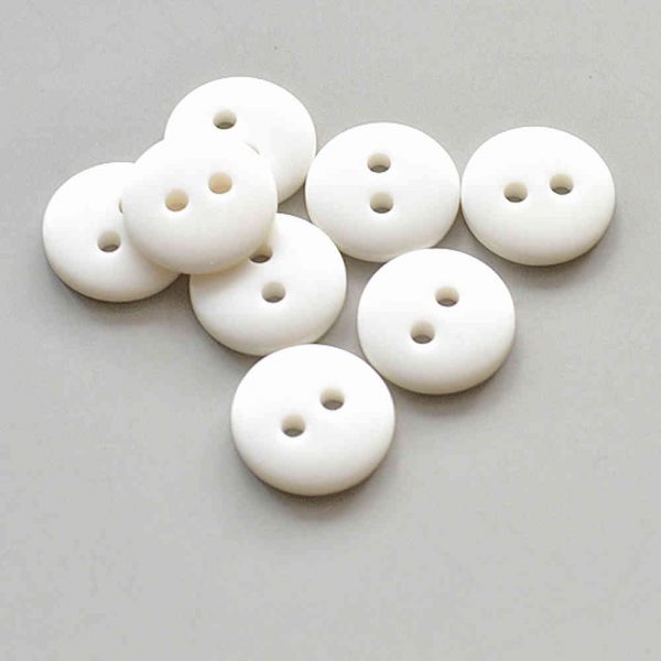 Solid White buttons
