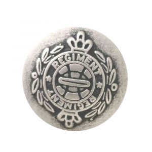 Metal regiment buttons