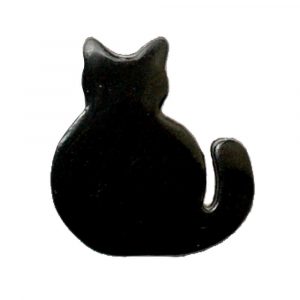 black cat buttons