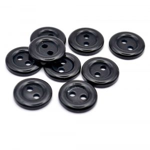 Black rim clown buttons