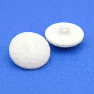 WHITE FACETED DOMED BUTTONS