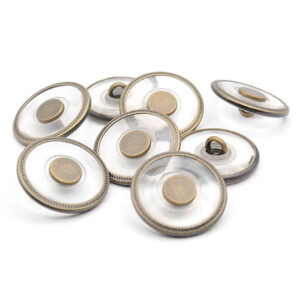 metal rimmed buttons