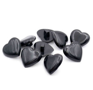 Black Heart buttons