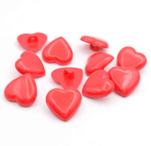 Red Heart buttons