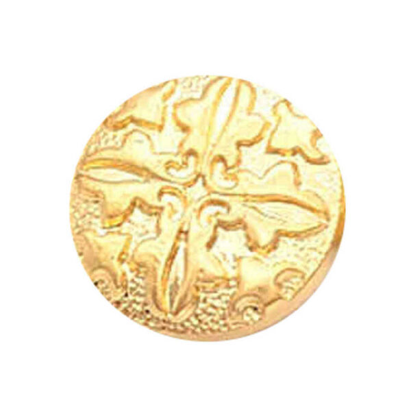 Gold four petal buttons