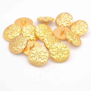 Gold four petal buttons