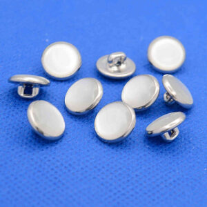 silver pearlescent shirt buttons