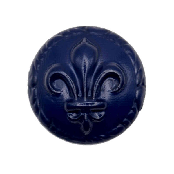 Navy Fleur De Lis buttons