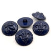 Navy Fleur De Lis buttons