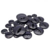 Navy blue fisheye buttons