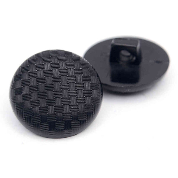 Black chequered buttons