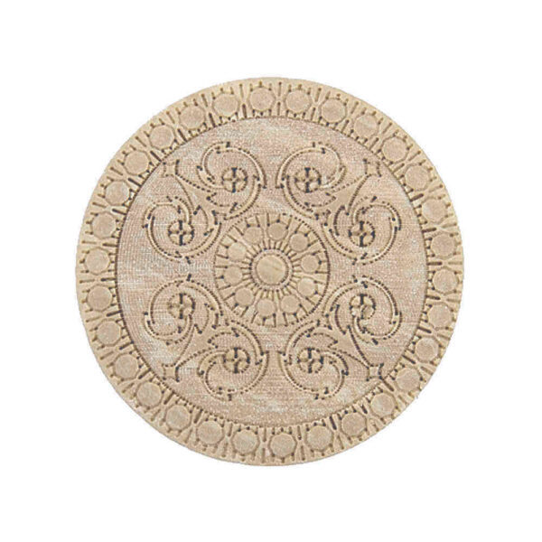 WOOD EFFECT MANDALA BUTTONS