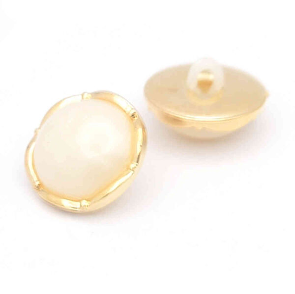 Gold Ivory dome buttons