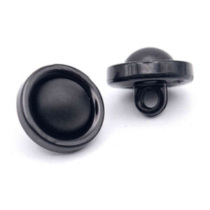 Black Dome Rimmed buttons