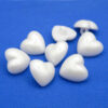 PEARLESCENT WHITE HEART BUTTONS 15mm 18mm 21.5mm - Image 2