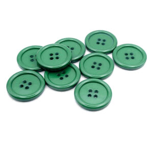 Green rimmed buttons
