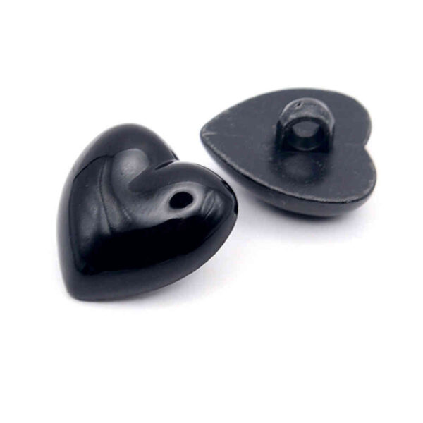 Black Heart buttons
