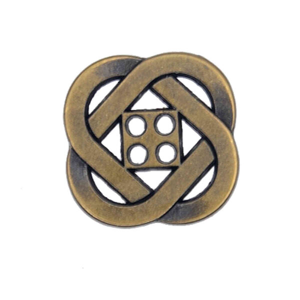Metal Celtic Knot button