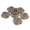 METAL CELTIC KNOT BUTTON ANTIQUE BRASS - Image 2