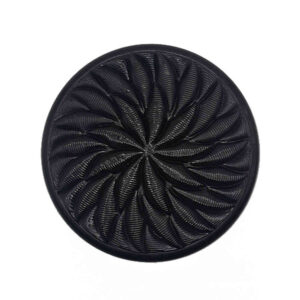 Black Mandala Floral Buttons