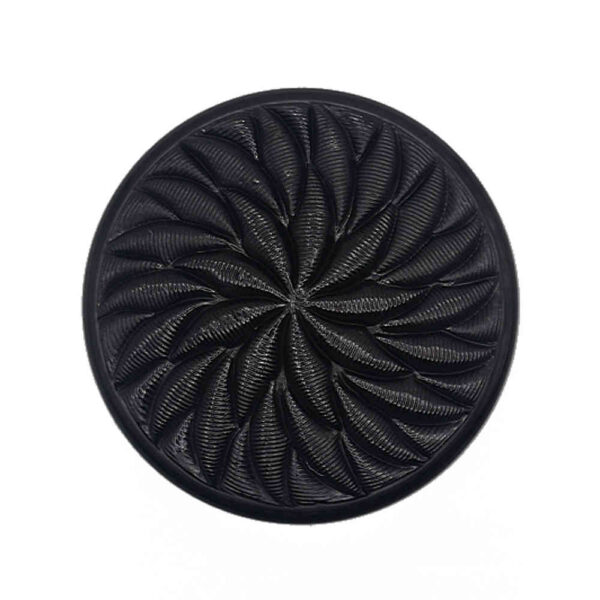 Black Mandala Floral Buttons