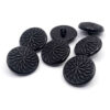 Black Mandala Floral Buttons