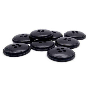 Black Domed Buttons