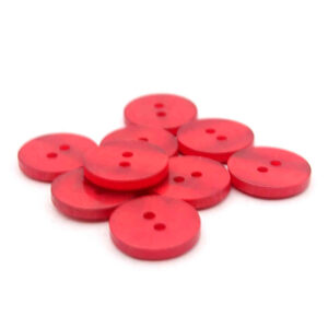 red pearlescent button
