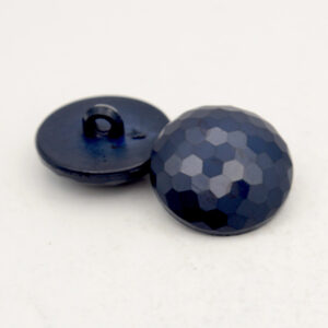 navy blue faceted buttons