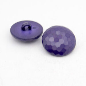 purple faceted dome buttons