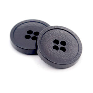 Black textured rim buttons