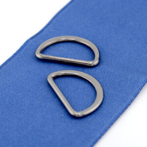 Gunmetal Grey D-Ring Metal 20mm Internal Width